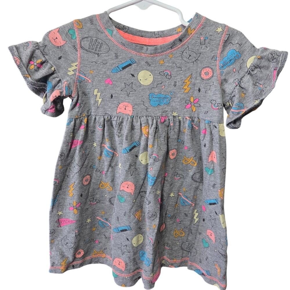 Graphic Flutter Sleeve Dress - Cat & Jack - 18mo